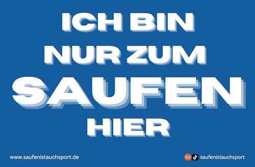 50x Nur zum Saufen hier Stickerset/Malle Stickerauswahl/Malle Aufkleber Set/Festival Sticker/Partysticker/Saufsticker/Mallorca/JGA Sticker/Oktoberfest