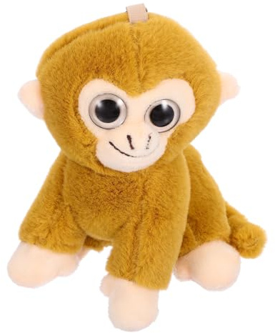 Supvox Süßer Plüschaffe Schlüsselanhänger Dekorativer Anhänger für Taschen und Rucksäcke Gelb Accessoire für Schlüsselorganisation und Mehr