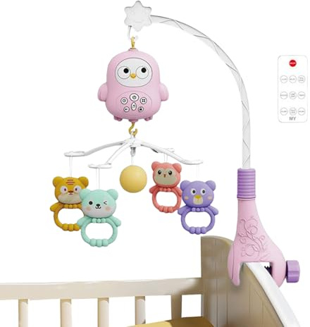 Bett Mobile Für Gitterbett,Baby Musik Mobile Für Das Babybett - Kinderbett Stubenwagen Mädchen Schlafzimmer Spielzeug Für Mädchen Wohnzimmer
