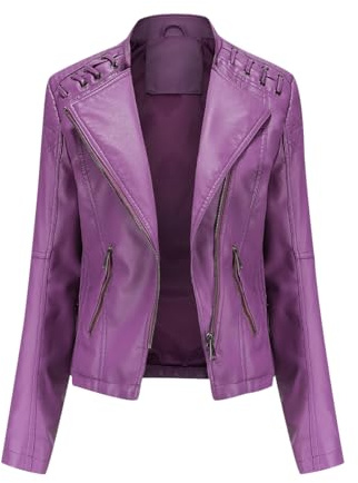 Giacca Similpelle Donna Giubbino Ecopelle Giubbotto Pelle Giubbotto Similpelle Biker Giubbini Moto Leather Jacket Giacche Finta Pelle Pu Bikers Giacca Chiodo Ecopelle Giubbotti Moto Donna Primavera