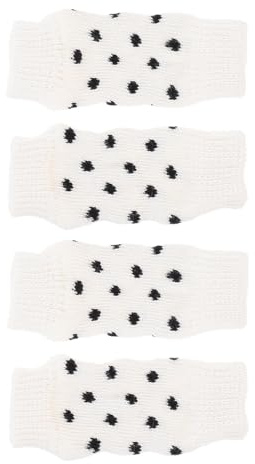 Mikikit Dekorative Hundesocken mit Cartoon Bärenmuster, 4 Stück-Pack