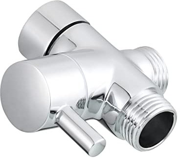 CIENCIA Valve 3 voies en laiton massif G1/2 Douchette Composants de Douche Raccord universels, Chrome DSF007