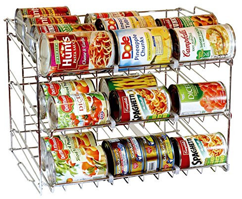 Taylor & Brown 3 Tier Stackable Can Rack Organizer, Storage for 36 cans - Great for the Pantry Shelf, Kitchen Cabinet or Counter-top. Stack Another Set on Top to Double Your Storage Capacity.