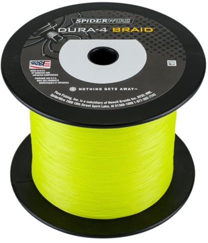 SpiderWire Dura 4, Fishing Line, Superline, , Predator Fishing, Pike, Perch, Zander, Trout, Unisex, Yellow, 0.17mm | 15kg | 33lb | 1800yd