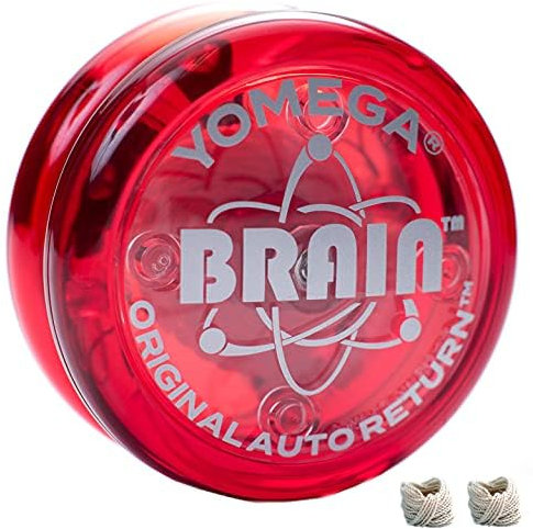 Yomega - Le Brain Original - Yoyo Professionnel pour Enfants et débutants, yoyo à retournement Automatique réactif, idéal pour Les Tours de Cordes + 2 Cordes supplémentaires