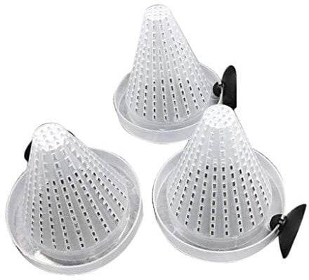 Alimentador de cono de gusano rojo para acuario, 3 unidades