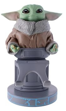 Cable Guys - Star Wars Grogu Seeing Stone Pose Gaming Accessories Holder & Phone Holder for Most Controller (Xbox, Play Station, Nintendo Switch) & Phone