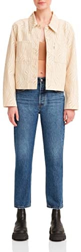 Levi's Damen Jeanshose 501 Crop High Rise, Straight Fit, Blau (Orinda Troy Horse), W26/L30