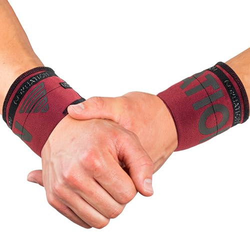 GORNATION Handgelenk-Bandagen, Performance Wrist Wraps für Fitness, Calisthenics & Kraftsport, Bandagen für Gym, Handgelenkstütze, Wickel-Bandagen - 1 Paar