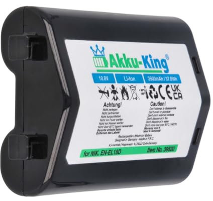 Akku kompatibel mit Nikon EN-EL18D - Li-Ion 3500mAh - für Z9, D6