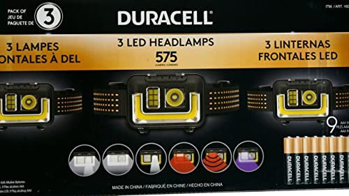 Duracell Lampara Frontal LED 575 lúmenes 3 piezas