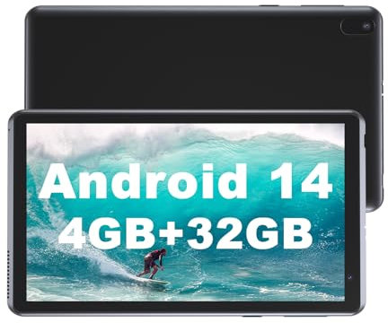 BYANDBY Tablet 7 Inch Android 15.0 6GB + 32GB ROM (1TB Expansion) Quad Core WiFi GMS Dual Camera Education Games (Black)