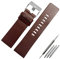 Elegantyl 26mm 28mm 30mm 32mm Leder Uhrenarmband Herrenuhr Ersatzarmband + Montagewerkzeug, 28mm