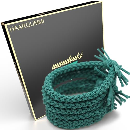 Mandouki® Haargummi (6 Stück) - Elegant geflochtene Haargummis: Ultimativer Halt und Strapazierfähigkeit für Damen und Mädchen