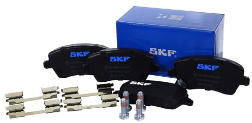 SKF Scheibenbremse Bremsbelag mit Zubehör VKBP 80128 A-4er Set - Position Vorderachse Höhe 77 mm Länge 134 mm Breite 83 mm Dicke 17 mm - OE Qualität