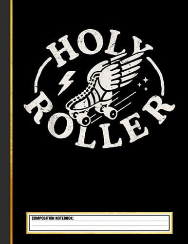 Holy Roller Skating Skater Skate Shoes Retro Vintage Composition Notebook