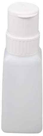 ＡＷＨＡＯ Plastic Empty Nail Polish Remover Pump Dispenser Makeup Remover Pump Bottle Plastic Clear Liquid Bottle Container for Nail Polish and Makeup Remover Cosmetic Press Bottle, Square