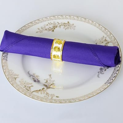 Tovaglioli in tessuto, confezione da 8 tovaglioli in morbido tessuto viola scuro, 48 x 48 cm, tovagliolo decorativo da tavolo, riutilizzabili, per scene di matrimoni, feste di compleanno, Natale