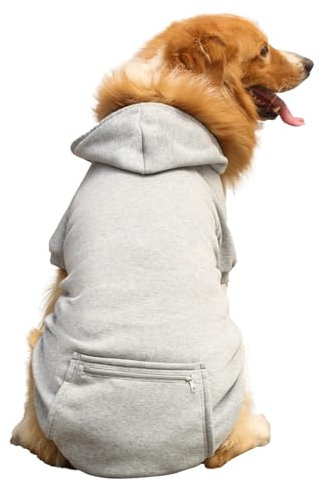 Holdes Hunde-Winterjacke,Selbstklebendes Hunde-Sweatshirt mit Tasche | Warme Hundekleidung, trendiges Hundezubehör für Outdoor, Abenteuer, Wandern