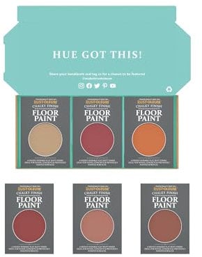 Rust-Oleum Chalky Floor Paint in Matt Finish - Fiery Shades Tester Box
