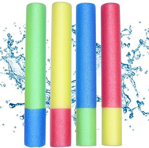 Onikiz 4 Stück Wasserpistole für Kinder, 40 cm Schaum Wasserspritzpistole Super Wasser Soaker Wasserspielzeug für Schwimmbad, Strand, Garten, Spiel im Freien
