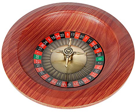 GaRcan Holz-Roulette, 12-Zoll-Russisches Roulette-Set, Brettspiel, Lotterie, Plattenspieler, Desktop-Unterhaltungsprodukte, Plattenspieler, Freizeit-Tischspiele, perfekt für einen Spielea