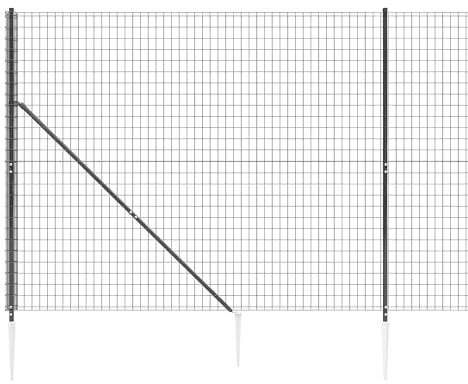 Premium Maschendrahtzaun 100/160cm Höhe Set mit Pfosten | 10m langer Zaun aus verzinktem Stahl | Komplettset stabil & langlebig (160 cm x 10 m)