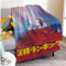 Ranki-ng of Kin-gs Fleece Sofa überwurfdecke,Anime Druck Bett Decken Winterdecke,Outdoor Decke für Unisex Kinder Erwachsene-Multicolor 7||80x120cm