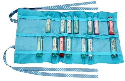 HOMEO-CASE | Astuccio Omeopatia con 26 Spazi per i Tubi Boiron da 4gr | Porta Granuli Omeopatici | Colore Blu (Tubi non inclusi)