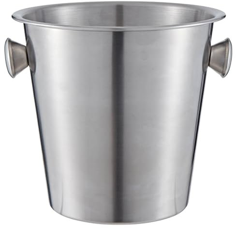 Buckingham Wine Bottle Cooler Stainless Steel Champagne Ice Bucket Elegant Drinks Chiller for Parties Weddings Catering & Home Use 21.5 cm 4.8 litres (Matt Finish)