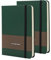 TUNJILOOL A6 Lederjournal - 2er Pack, Dotted/Grid/Blanko, 100GSM, Wasserfest, Gummiband (Grün)