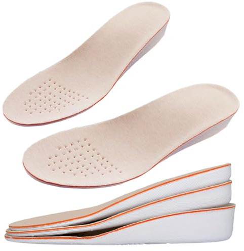 Höhe Erhöhung Einlegesohle, 1 Paar Erhöhung Schuheinlagen, Atmungsaktiv komfortabel Höhe Erhöhen Einlegesohle,Schuhlifteinsätze Stoßdämpfung Höhenvergrößerung Einlegesohle (S(EU 35-40), 1.5cm)