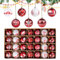 Agoer Palline di Natale Rosse e Bianche, 28 PCS Palline di Natale Grandi 60 mm, Addobbi Palline Natalizi per la Casa, 7 Tipi Modelli Decorazioni Albero di Natale per Feste, Natale, Matrimoni