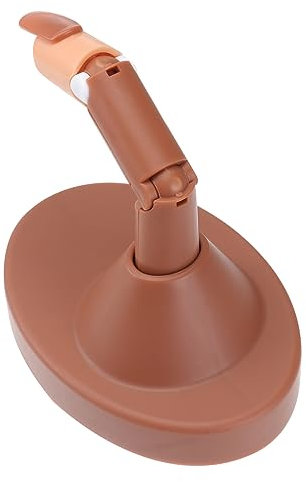 MERRYHAPY Moveable Detachable Fake Finger Nail Art Model Brown Base Manicure Practice Hand Salon Beauty Supply for Nail Training