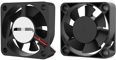 QKFTCSDW 2 Stück 5V 12V 24V 4010 40mm Lüfter 3D-Drucker Lüfter DC Bürstenloser Lüfter Ärmel/Kugelradiallüfter 40x40x10mm Lüfter(24V Oil)