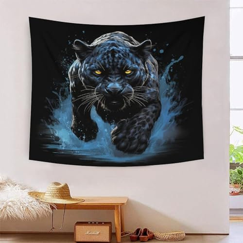 EUZZDHESP 3D Druck Geparden Wandteppiche Poster Ornament Wandbehang Wandteppich Raumteiler Vorhang Für Wohnzimmer Dekor,Schlafzimmer Tapisserie 150cmx200cm