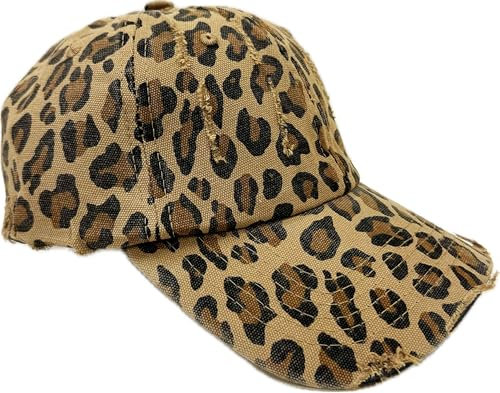 Jeamis Leopard Baseball Cap Kappe Cappy Unisex Sonnemütze Trucker Basecap Leo (DE/NL/SE/PL, Alphanumerisch, Einheitsgröße, Khaki)