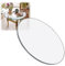 Mesa de comedor redonda de cristal templado de 70 cm, resistente, resistente al desgaste, transparente, para mesa de café, ideal para mesas de comedor o restaurante