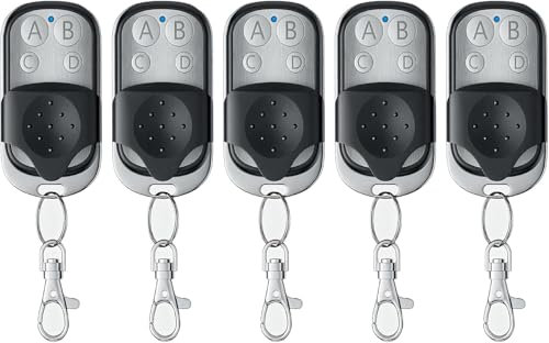 JUXINE 5 unidades 433 MHz mando a distancia clonar 12 V, mando a distancia para puerta de garaje, mando a distancia compatible con Marantec para interruptor de luz, puerta de garaje