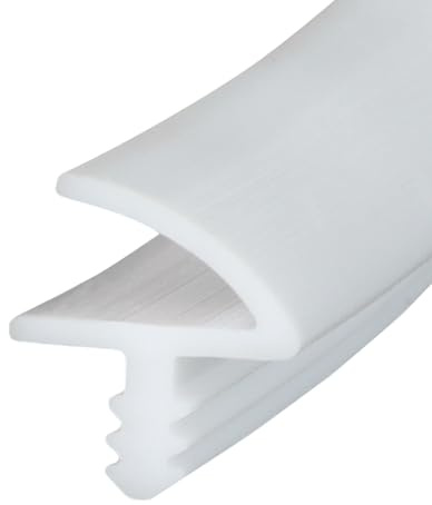 Türdichtung, 10m/25m 11 mm Zimmertürdichtung, Gummidichtung Dichtband Zarge, Türanschlagdichtung, Zargendichtung für Türen, Fenste für 3mm Nut und 11mm Falz (Weiß, 25m * 11mm)