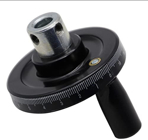 Durchmesser 10 x 63 mm massives Bakelit-Handrad für W/drehbarer Griff, Skala, Handrad, Mühle, Bohrmaschine, Kurbel, Drehmaschine, Reitstock