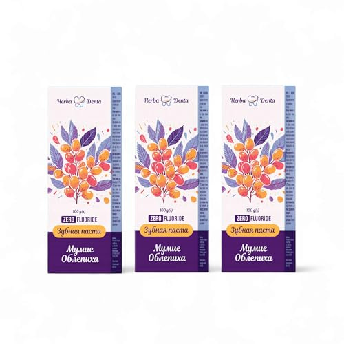 Zahnpasta Herba Denta Mumijo und Sanddorn 3x100 ml - Frische und Hygiene der Mundhöhle - frischer Atem - Zahncreme - Fluoridfreie (mumijo)