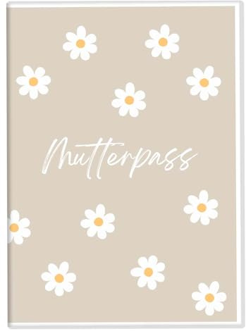 Joli Coon Mutterpasshülle für den Deutschen Mutterpass, Hülle Mutterpass | Passgenaue Kunststoffhülle, aufklappbares Dokumentenfach für Karten und Ultraschallbilder, übersichtliche Aufbewahrung