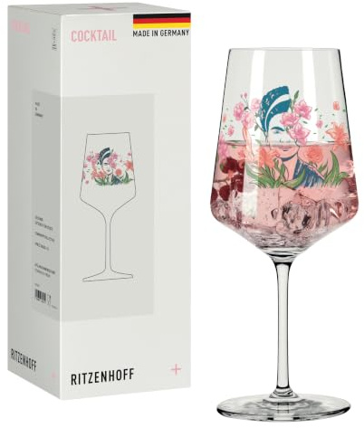 RITZENHOFF 8331002 Cocktailglas 544 ml, Art Lovers von Dotstruction Studio – inspiriert vom Stil Frida Kahlos – Made in Germany