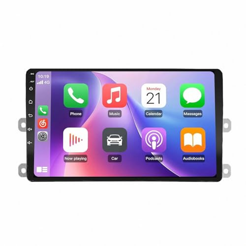 Radio Navigator Satellite Navigator für Toyota Highlander 4 XU70 2019-2021 Carplay Bildschirm für Apple/Android Auto/Airplay/Mirror Link, Wireless Touchscreen GPS, 8 Kern 4G+64G