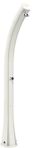 Arkema Design H400 Douche Solaire extérieure en polyéthylène avec mitigeur, Blanc