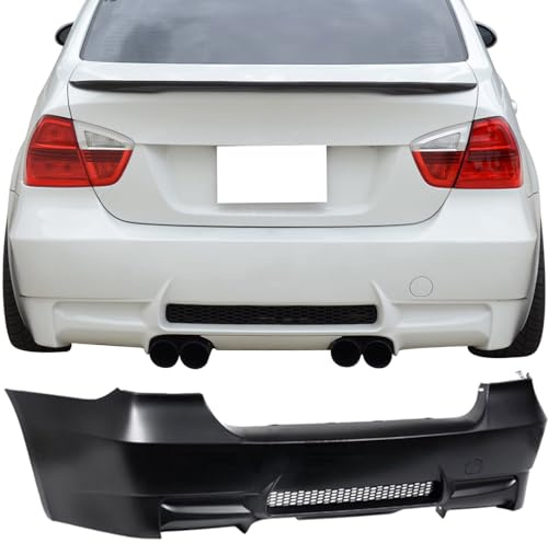 Fit 2006-2011 BMW E90 Rear Bumper Cover w/Dual Twin Muffler Outlets