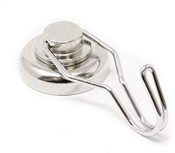 Magnet Expert 32mm Durchmesser Topf Neodymmagneten Mit Schwenkbaren Haken (Packung Mit 40)
