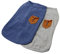 YAODHAOD Hundehemd für Kleine Hunde, Hundekatzen Kleidung, blau und grau, Baumwolle für kleinen Hund und Katze (2er Pack) (XXL- Ist für Akita Hund Pommern geeignet, Blau und grau)