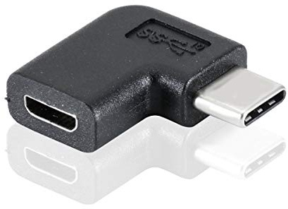 System-S USB Typ C 3.1 zu Micro USB 2.0 Adapter gewinkelt